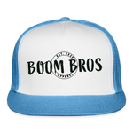 Load image into Gallery viewer, Boom Bros Apparel Print Trucker Cap - white/blue
