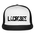 Load image into Gallery viewer, LACROSSE player Trucker Cap - white/black
