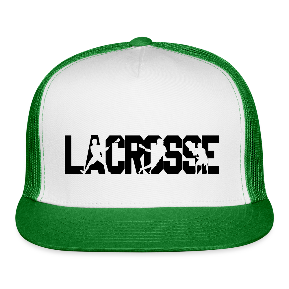 LACROSSE player Trucker Cap - white/kelly green