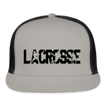Load image into Gallery viewer, LACROSSE player Trucker Cap - gray/black
