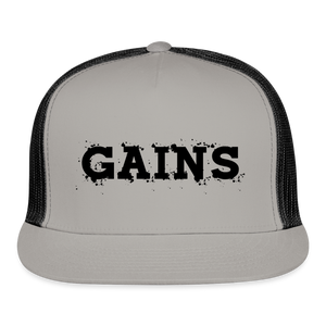 GAINS Trucker Cap - gray/black