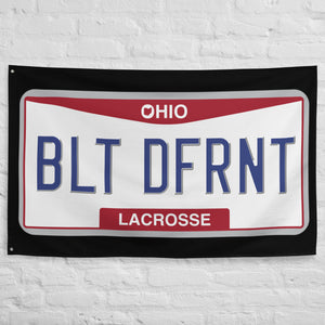 Built Different Ohio Lacrosse Black Flag