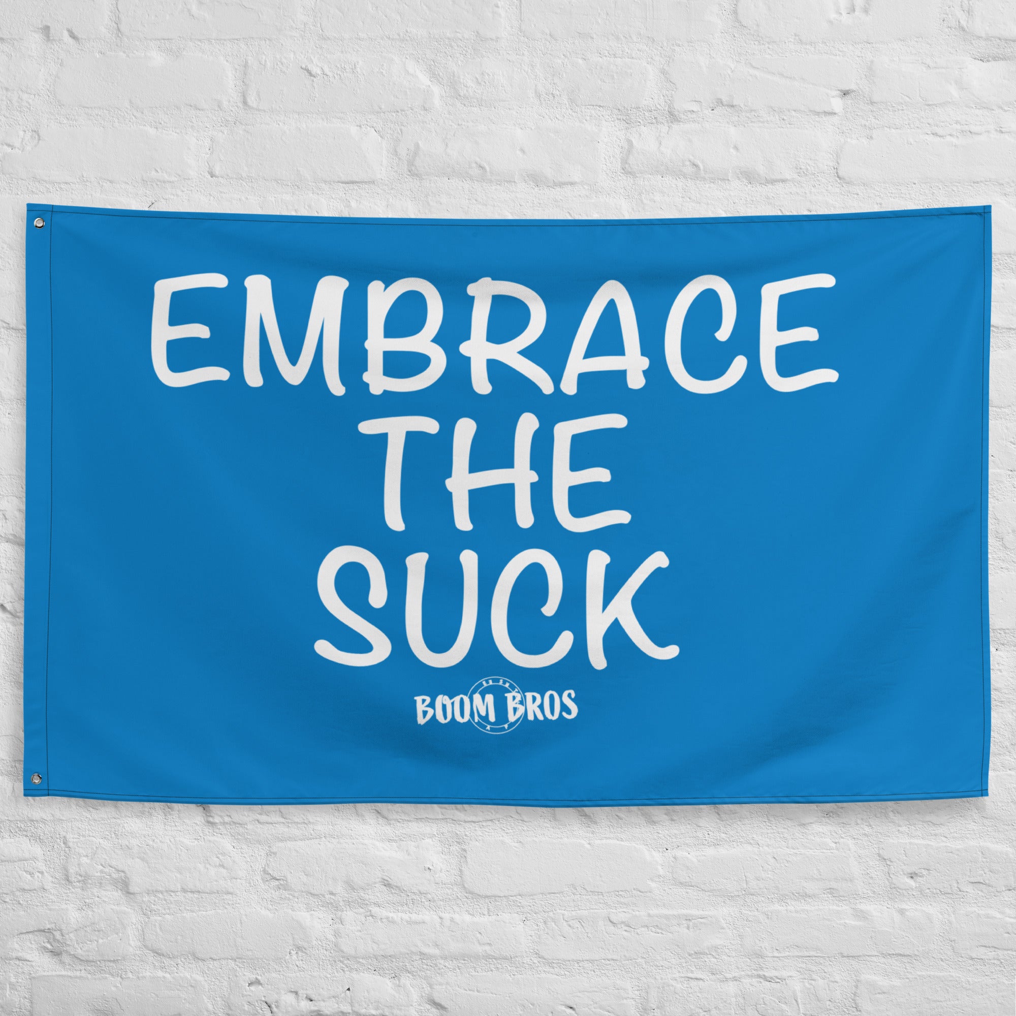 Embrace The Suck Blue Gym Flag