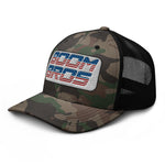 Load image into Gallery viewer, Boom Bros Red, White &amp; Blue Camouflage trucker hat
