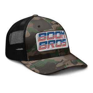 Boom Bros Red, White & Blue Camouflage trucker hat
