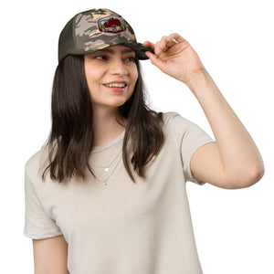 Boom Bros Bison Logo Camouflage trucker hat