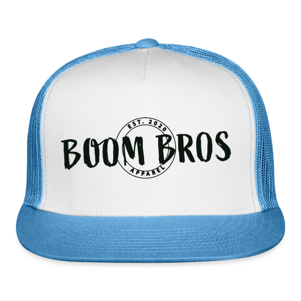 Boom Bros Apparel Print Trucker Cap - white/blue
