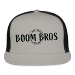 Load image into Gallery viewer, Boom Bros Apparel Print Trucker Cap - gray/black
