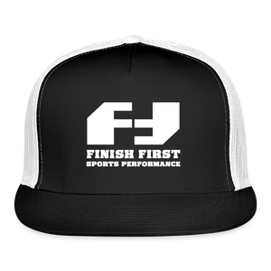 Finish First Foam Print Trucker Cap - black/white