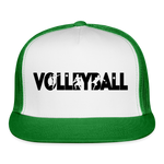 Load image into Gallery viewer, Volleyball Player Trucker Cap - white/kelly green
