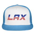 Load image into Gallery viewer, LAX USA Trucker Cap - white/blue
