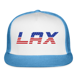LAX USA Trucker Cap - white/blue