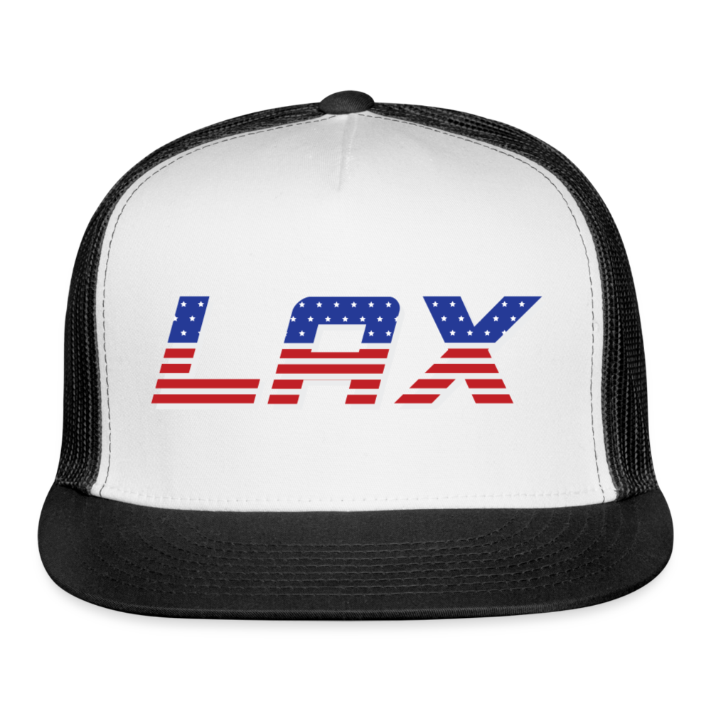 LAX USA Trucker Cap - white/black