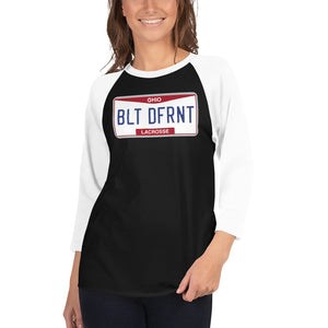 Built Different Ohio Lacrosse 3/4 sleeve raglan shirt