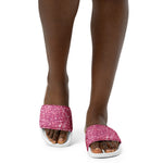 Load image into Gallery viewer, Boom Bros Pink Sparkle Women&#39;s slides
