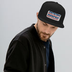 Load image into Gallery viewer, Boom Bros USA Logo Flat Brim Trucker Cap

