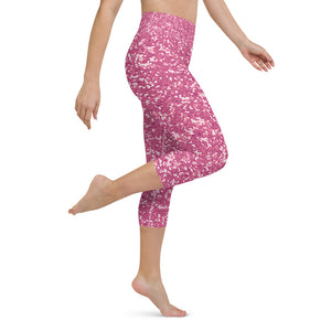 Fun Color Pattern Yoga Capri Leggings