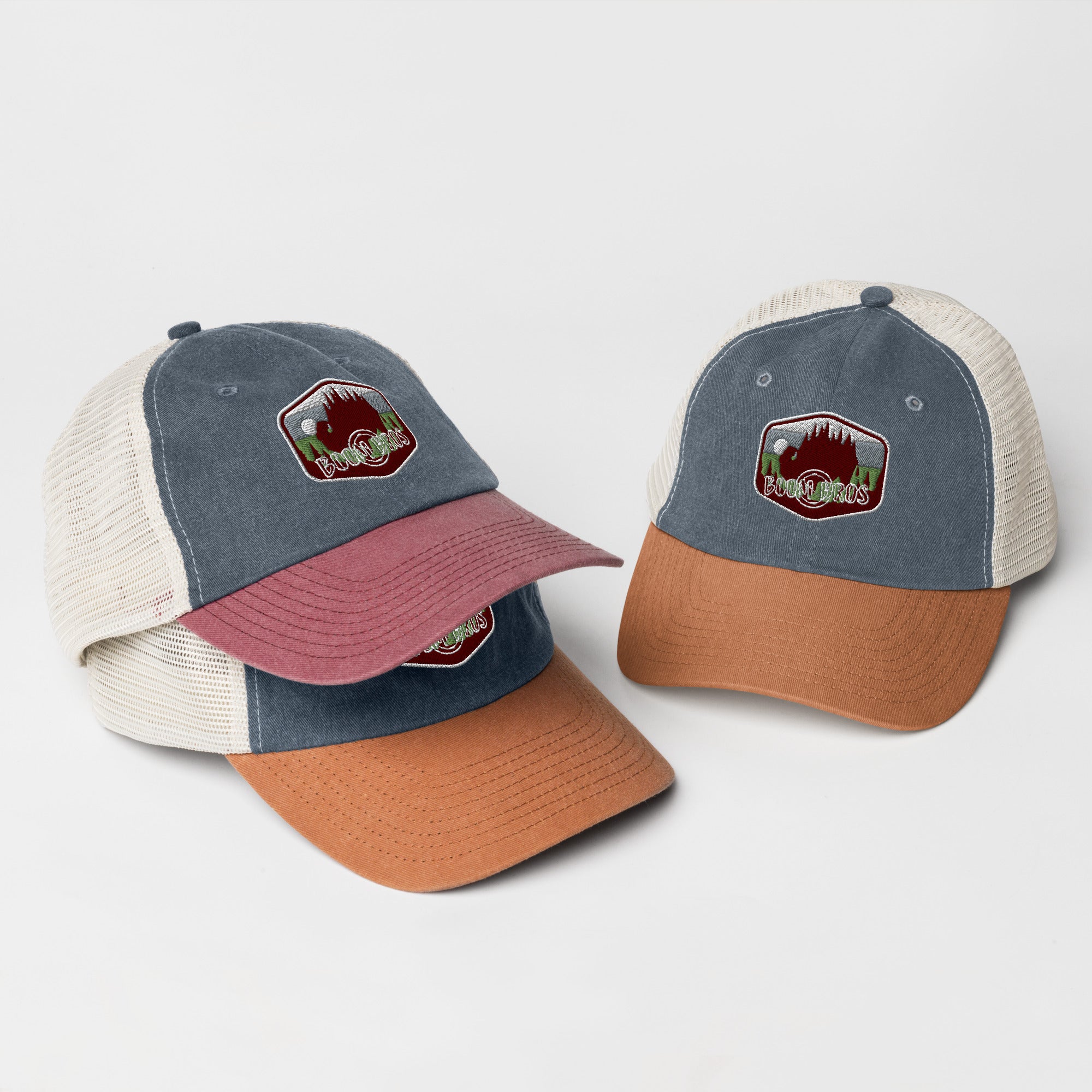 Boom Bros Outdoors Bison Logo Pigment-dyed cap