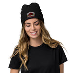 Load image into Gallery viewer, Boom Bros Outdoors Bison Logo Ribbed knit beanie
