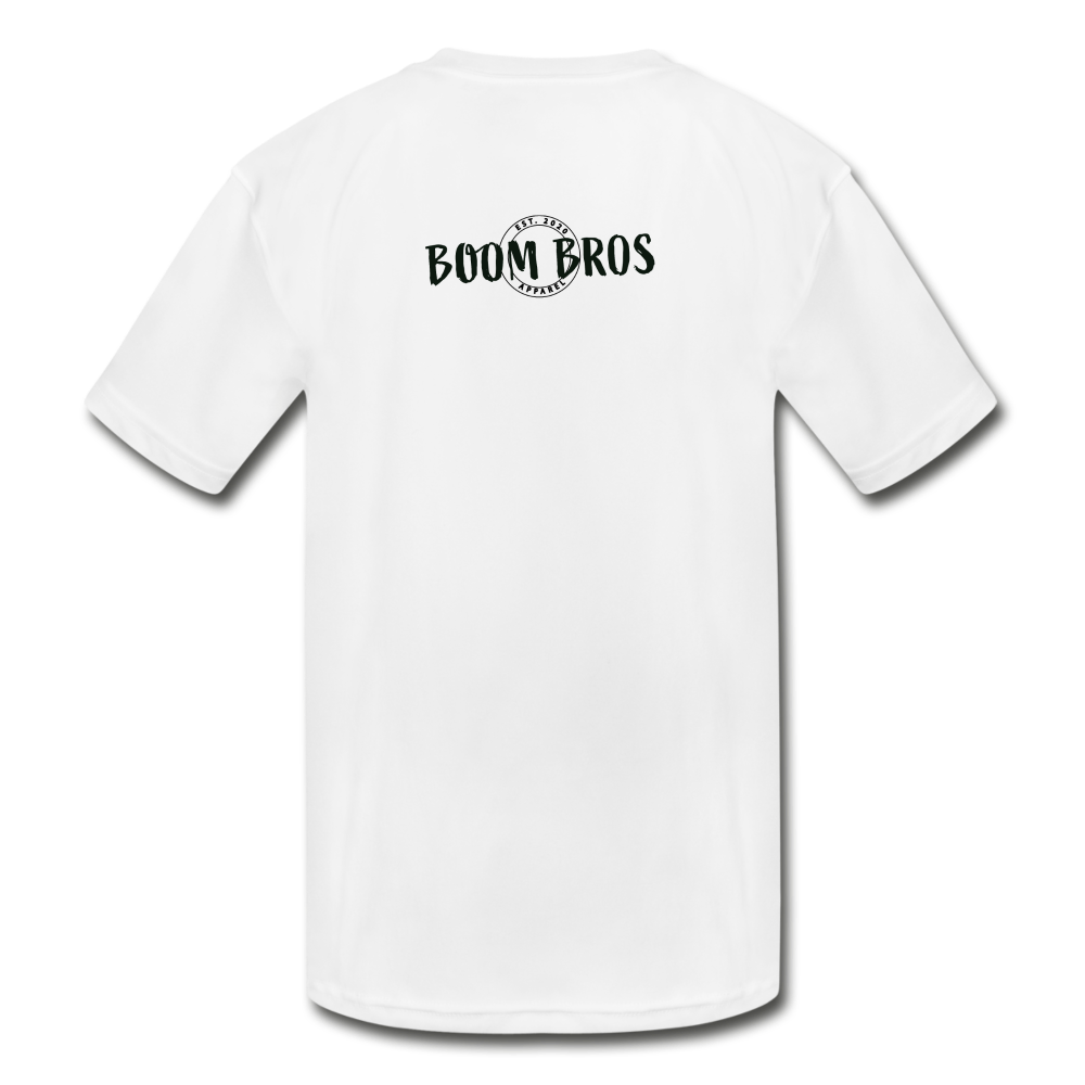 Lacrosse Boom Kids' Moisture Wicking Performance T-Shirt - white