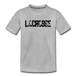Load image into Gallery viewer, Lacrosse Player Kids&#39; Premium T-Shirt - heather gray
