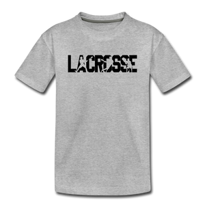 Lacrosse Player Kids' Premium T-Shirt - heather gray