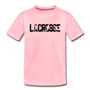 Lacrosse Player Kids' Premium T-Shirt - pink