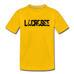 Load image into Gallery viewer, Lacrosse Player Kids&#39; Premium T-Shirt - sun yellow
