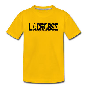 Lacrosse Player Kids' Premium T-Shirt - sun yellow