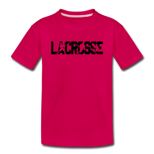 Lacrosse Player Kids' Premium T-Shirt - dark pink