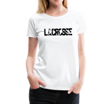 Load image into Gallery viewer, Lacrosse Player Women’s Premium T-Shirt - white
