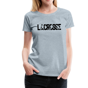 Lacrosse Player Women’s Premium T-Shirt - heather ice blue