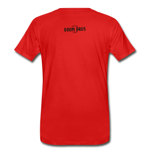 LAX Circle Logo Men's Premium T-Shirt - red