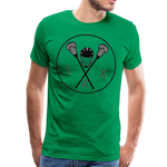 Load image into Gallery viewer, LAX Circle Logo Men&#39;s Premium T-Shirt - kelly green
