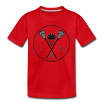 Load image into Gallery viewer, LAX Circle Logo Kids&#39; Premium T-Shirt - red
