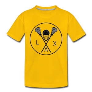 LAX Circle Logo Kids' Premium T-Shirt - sun yellow
