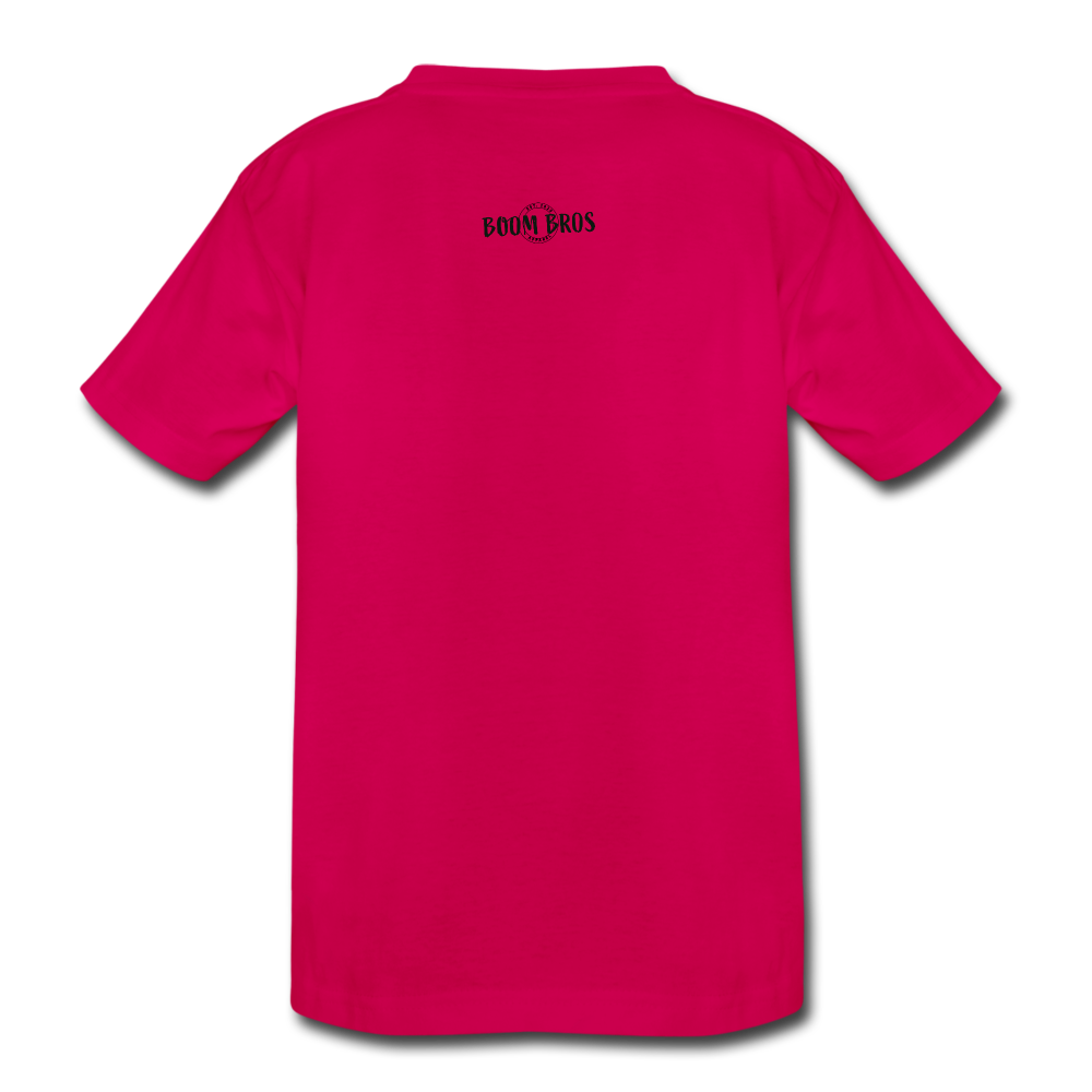 LAX Circle Logo Kids' Premium T-Shirt - dark pink