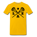 Load image into Gallery viewer, LAX Sticks Men&#39;s Premium T-Shirt - sun yellow
