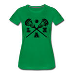 Load image into Gallery viewer, LAX Sticks Women’s Premium T-Shirt - kelly green
