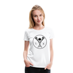 Load image into Gallery viewer, LAX Circle Logo Women’s Premium T-Shirt - white
