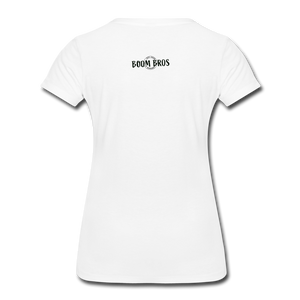 LAX Circle Logo Women’s Premium T-Shirt - white