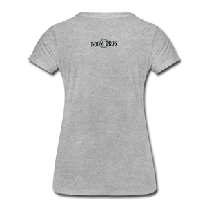 LAX Circle Logo Women’s Premium T-Shirt - heather gray