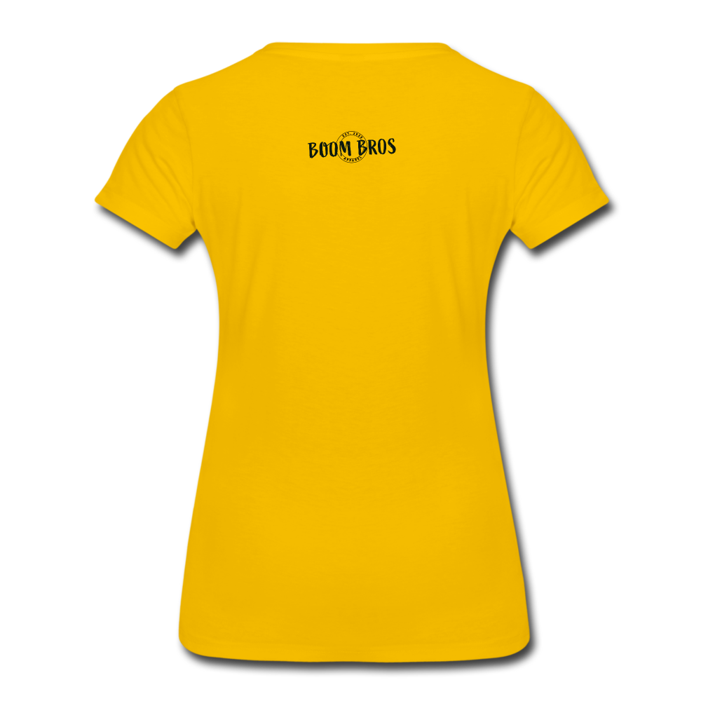 LAX Circle Logo Women’s Premium T-Shirt - sun yellow