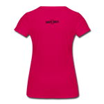 Load image into Gallery viewer, LAX Circle Logo Women’s Premium T-Shirt - dark pink
