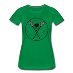 Load image into Gallery viewer, LAX Circle Logo Women’s Premium T-Shirt - kelly green
