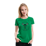 Load image into Gallery viewer, LAX Circle Logo Women’s Premium T-Shirt - kelly green
