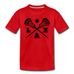 Load image into Gallery viewer, LAX Sticks Kids&#39; Premium T-Shirt - red
