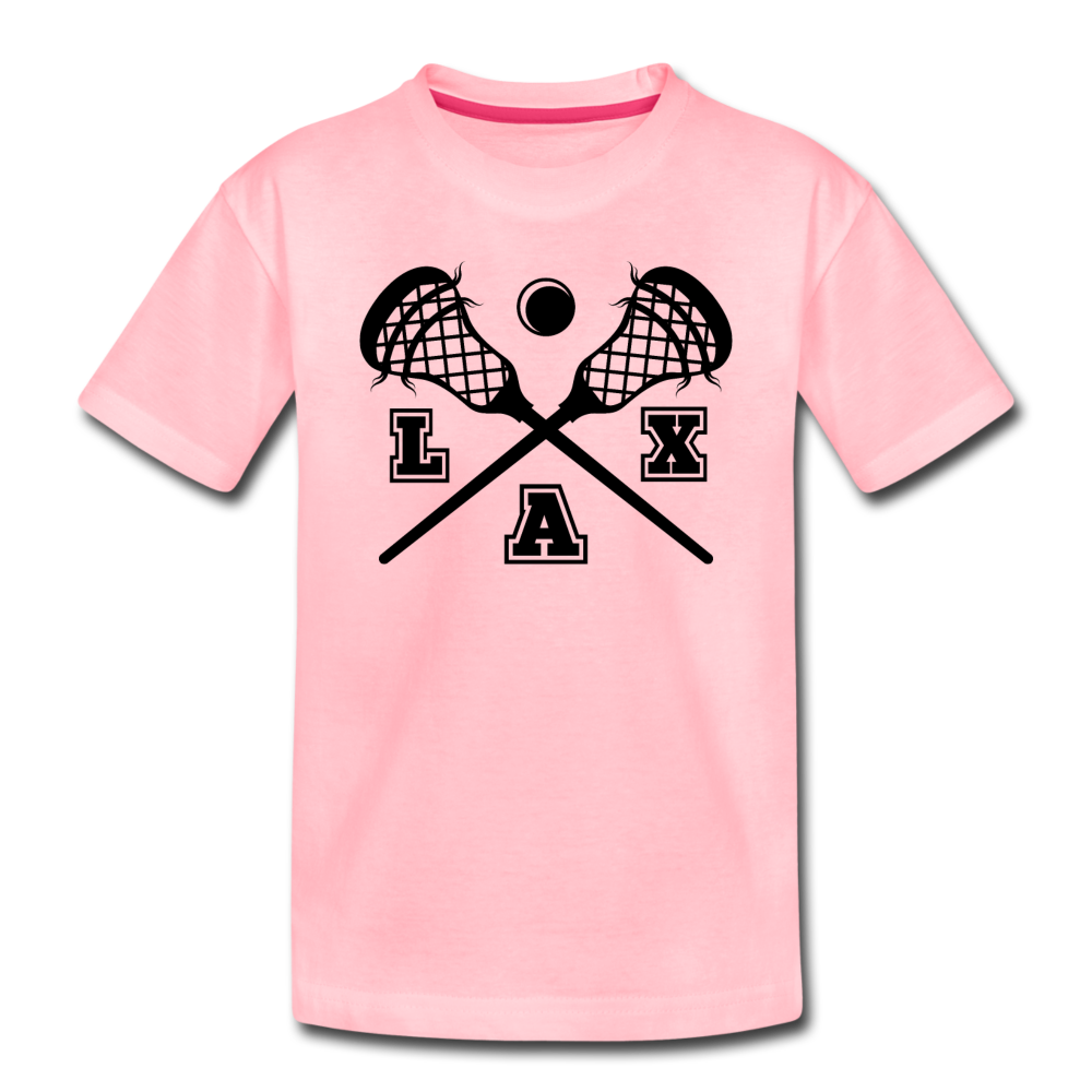 LAX Sticks Kids' Premium T-Shirt - pink