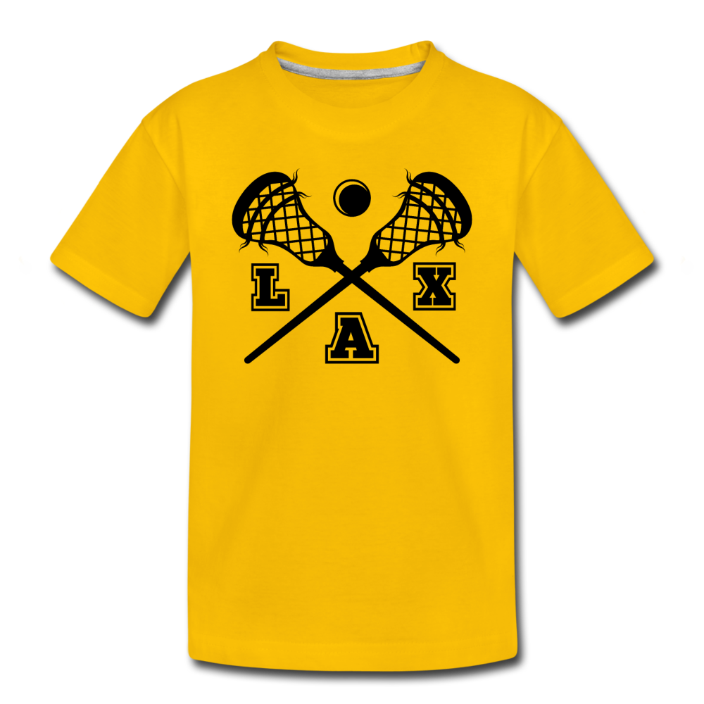 LAX Sticks Kids' Premium T-Shirt - sun yellow