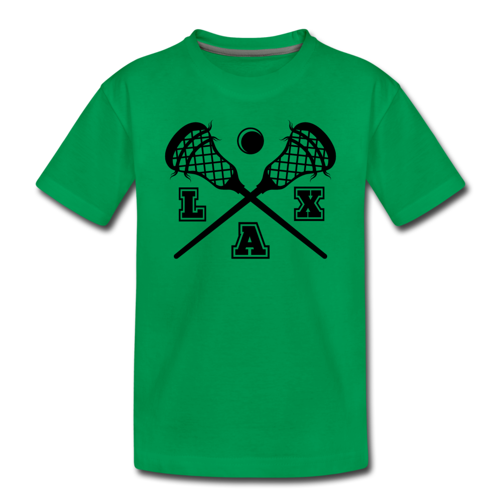 LAX Sticks Kids' Premium T-Shirt - kelly green